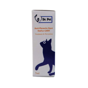 قطره ضد کک و کنه گربه 5 میلی لیتری دکتر پت (dr pet)